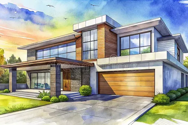 Architectural plan rendering
