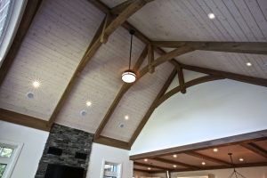 Custom Built Island Cottage - Timberframe Ceiling